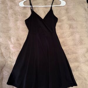 Elegant Black Spaghetti Strap Dress